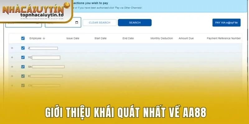 Giới thiệu khái quát nhất về AA88 