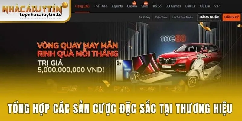 Tổng hợp các sảnh cược đặc sắc tại thương hiệu